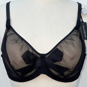 Chantal Thomass Chic Black Sheer Bra 36D